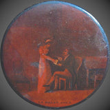 French Papier Mache Snuff Box "Le Billet Doux," circa 1810 Box Kirsten's Corner Jewelry