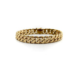 Vintage 14K Gold Chunky Curb Link Bracelet Bracelet Kirsten's Corner