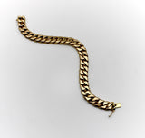 Vintage 14K Gold Chunky Curb Link Bracelet Bracelet Kirsten's Corner