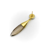 Gurhan 24K and 18K Gold Smoky Quartz Drop Earrings Earrings Kirsten's Corner