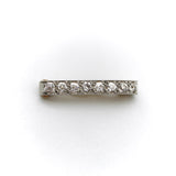 14K Gold Platinum Topped Old Mine Cut Diamond Bar Pin Brooches, Pins Kirsten's Corner