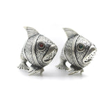 Sterling Silver Spanish Fish Salt and Pepper Shakers Objects of Virtue Kirsten's Corner