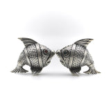 Sterling Silver Spanish Fish Salt and Pepper Shakers Objects of Virtue Kirsten's Corner