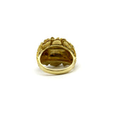 18K Gold Coral Shaped Mid-century Modern Bombe Ring Ring Kirsten's Corner