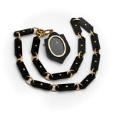 14K Rose Gold and Onyx Mourning Chain and Locket Necklaces, Pendants Kirsten's Corner