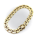 14K Gold Vintage Italian Curb Link Bracelet Bracelet Kirsten's Corner