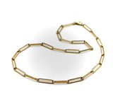 Signature Victorian Inspired 14K Gold Paper Clip Link Chain Kirsten's Corner