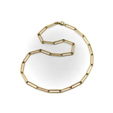 Signature Victorian Inspired 14K Gold Paper Clip Link Chain Kirsten's Corner