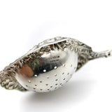 Kirk Sterling Silver Tea Strainer with Repoussé Objects of Vertu Kirsten's Corner