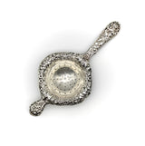 Kirk Sterling Silver Tea Strainer with Repoussé Objects of Vertu Kirsten's Corner