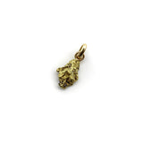 22K Gold Nugget Charm with 14K Gold Bail Pendant, Charm Kirsten's Corner