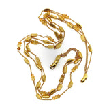 18K Gold Bar and Citrine Briolette Layered Necklace Necklace Kirsten's Corner