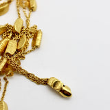 18K Gold Bar and Citrine Briolette Layered Necklace Necklace Kirsten's Corner