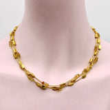 18K Gold Bar and Citrine Briolette Layered Necklace Necklace Kirsten's Corner