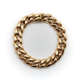 Vintage 18K Gold Heavy Puffy Curb Link Bracelet Bracelet Kirsten's Corner