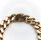 Vintage 18K Gold Heavy Puffy Curb Link Bracelet Bracelet Kirsten's Corner