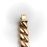 Vintage 18K Gold Heavy Puffy Curb Link Bracelet Bracelet Kirsten's Corner