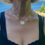 14K Gold Lady of the Water Signature Medallion Pendant, Charm Kirsten's Corner