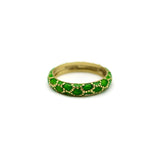 Vintage 18K Gold Tiffany & Co. Green Enamel Ring Ring Kirsten's Corner