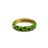 Vintage 18K Gold Tiffany & Co. Green Enamel Ring Ring Kirsten's Corner