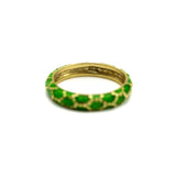 Vintage 18K Gold Tiffany & Co. Green Enamel Ring Ring Kirsten's Corner