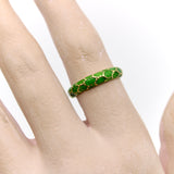 Vintage 18K Gold Tiffany & Co. Green Enamel Ring Ring Kirsten's Corner