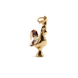 Portuguese 19.2 K Gold Rooster Charm With Enamel Pendant, Charm Kirsten's Corner