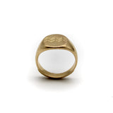 18K Gold Jean Després Art Deco Zodiac Signet Ring Ring Kirsten's Corner