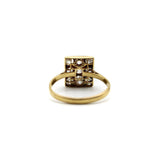 18K Gold and Platinum Old Mine Cut Cobblestone Ring Ring Kirsten's Corner