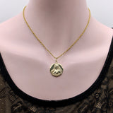 14K Gold Lady of the Water Signature Medallion Pendant, Charm Kirsten's Corner