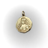 14K Gold Lady of the Water Signature Medallion Pendant, Charm Kirsten's Corner