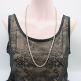Long Sterling Silver Diamond-Cut Rope Chain Chain Kirsten's Corner