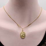 14K Gold Signature Classical Revival Venus and Mars Medallion Pendant, Charm Kirsten's Corner
