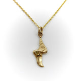 Signature 14K Gold Winged Foot Hermes Charm signature pieces Kirsten's Corner Jewelry