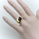 14K Vintage Inlaid Onyx and Gold Ring Ring Kirsten's Corner