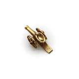 18K Gold Victorian Articulated Cannon Charm Pendant, Charm Kirsten's Corner