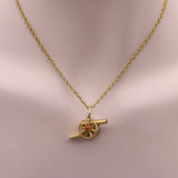 18K Gold Victorian Articulated Cannon Charm Pendant, Charm Kirsten's Corner