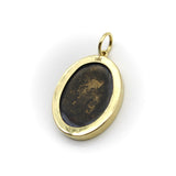 18K Gold and Bronze Rare James Tassie Venus and Mars Medallion Pendant, Charm Kirsten's Corner