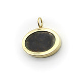 18K Gold and Bronze Rare James Tassie Poseidon Medallion Pendant, Charm Kirsten's Corner