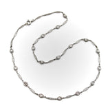 Art Deco Platinum and Diamond by the Yard Filigree Chain Kirsten's Corner