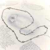 Art Deco Platinum and Diamond by the Yard Filigree Chain Kirsten's Corner