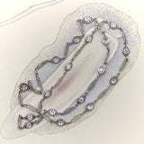 Art Deco Platinum and Diamond by the Yard Filigree Chain Kirsten's Corner