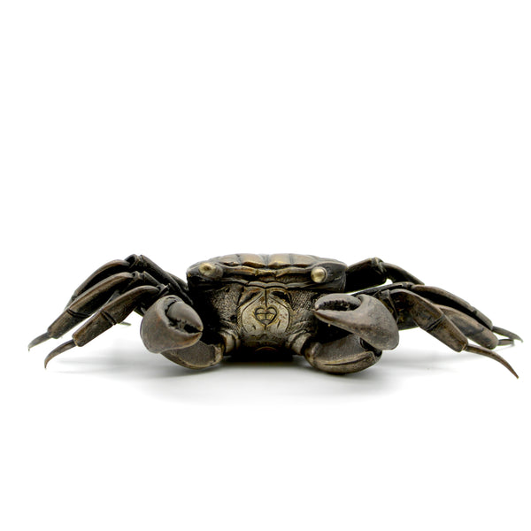 Articulated Bronze Meiji Era Okimono Crab Objects of Vertu Kirsten's Corner 