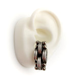 Taxco Mexican Basketweave Vintage Sterling Silver Earrings Earrings Kirsten's Corner