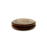 Wooden Snuffbox With Hand Painted Image of Monk in Graveyard Objects of Vertu Kirsten's Corner