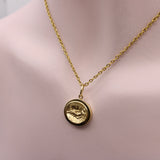 14K Gold Signature Classical Revival Aphrodite Medallion Pendant, Charm Kirsten's Corner