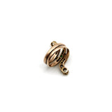 Victorian Diamond and Emerald 14K Gold Snake Ring Rings Kirsten's Corner