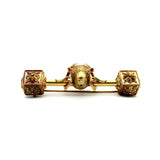 Victorian 18K Gold Etruscan Revival Ram's Head Brooch Brooches, Pins Kirsten's Corner