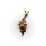 Victorian 14K Gold Autumn Leaf Pendant pendant, Charm Kirsten's Corner