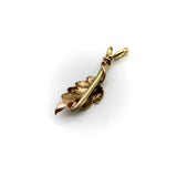 Victorian 14K Gold Autumn Leaf Pendant pendant, Charm Kirsten's Corner